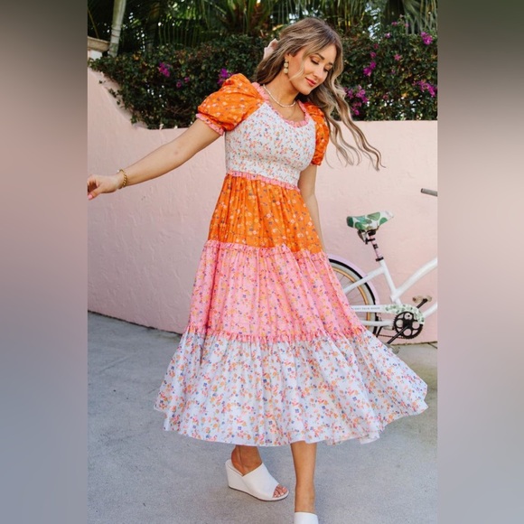 Ivy City Co Dresses & Skirts - Ivy City Co Emily Dress in Sorbet - Medium